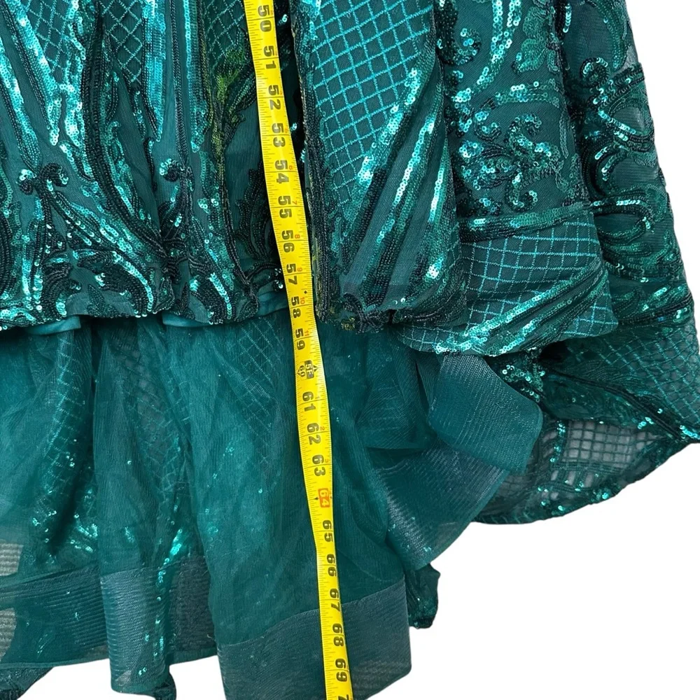 morilee madeline gardner formal prom green dress size 18 - Picture 7 of 15